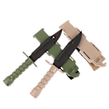 Miniatyrbillede 5 af 8: M9 Dolk Model Taktisk Gummi Til Gave Legetøj Army Fan Saml Green