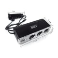 Pikkukuva 7 / 7: Musta 3 Ways Multi Socket auton sytyttimen jakaja USB laturi