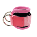 Miniatyrbilde 1 av 5: Fitness ankelstropp Justerbar D-Ring Foot Support Cuffs Gym Pink