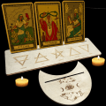 Miniatyrbillede 5 af 5: 2/4stk Tarotkortholder i træ til Witch Divination Tools Displ 7