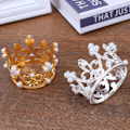 Miniatyrbild 3 av 8: Kronprinsessan Topper Crystal Pearl hårprydnader för bröllop Silver