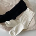 Miniatyrbillede 3 af 8: Dame Langstrømpe Cashmere Damestøvle Lårstrømpe i massiv uld C A