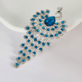 Miniatyrbillede 5 af 7: Mode Rhinestone Peacock Broche Kvinder Tøj Smykker Party