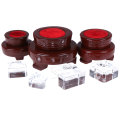 Miniatyrbilde 4 av 8: Crystal Wood Display Stand Base Holder For Crystal Ball Sphere A7
