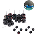 Miniatyrbild 6 av 8: 1 Set 1/64 modellbilhjul med gummidäck Modifierade delar Ve B30 5Claws Black