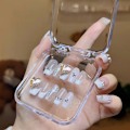 Miniatyrbild 5 av 8: Akryl falska naglar förvaringsbox Smycken presentask för DIY Press-o Clear