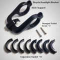 Miniatyrbilde 1 av 5: Sykkel Frontlykt Light Extension Bracket Stand Sykkel Lampe Holde