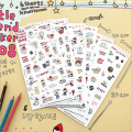 Miniatyrbild 1 av 7: 6 ark My Little Friend DIY Schema Diary Calendar Filofax D