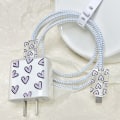 Miniatyrbilde 7 av 8: USB-kabelbeskyttelse US Charger Protector Cover e Style Prot purple