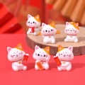 Pikkukuva 2 / 8: 1kpl e New Year sarjakuva Lucky Cat Micro Landscape Hartsi Cat Micr C