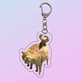 Pikkukuva 4 / 8: Creative e Toast Cat akryyliavaimenperä Funny Kawaii Animal Penda D