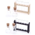 Miniatyrbilde 2 av 8: 1Sett 1:12 Dukkehus Miniatyrprøverørsmålekopp m/stativ La A 1Set