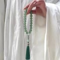 Miniatyrbillede 8 af 8: kvast armbånd hånd snoet perle buddhistisk rosenkrans vedhæng perle Ch C