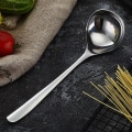 Miniatyrbillede 5 af 8: Rustfrit stål ske Langt håndtag spiseskefulde Hot Pot Soup Ladl L