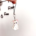 Miniatyrbilde 6 av 8: Mobile Phone Lanyard Universal Cat Phone Strap For IPhone Case White