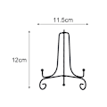 Miniatyrbillede 1 af 5: Jern Display Stand Sort Jern Staffeli Plade Display Foto Holder 5inch