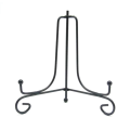 Miniatyrbillede 2 af 5: Jern Display Stand Sort Jern Staffeli Plade Display Foto Holder 5inch