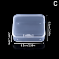 Miniatyrbild 1 av 8: Mini fyrkantiga lådor Klar plast smycken case Container C