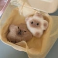 Pikkukuva 2 / 8: Capybara Pehmo Doll Star Squeak Toy Sarjakuva Star Keychain Penda B