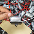 Miniatyrbillede 3 af 5: CBB61 450V 1UF -25UF Terminal Loft AC Fan startkondensator 2.7uf
