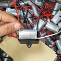 Miniatyrbillede 3 af 5: CBB61 450V 1UF -25UF Terminal Loft AC Fan startkondensator 4uf