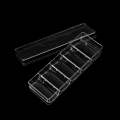 Miniatyrbillede 4 af 8: Poker Chip Bakke 5 Grids Poker Chip Display Klar akryl Chip T