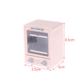 Pikkukuva 1 / 5: 1:12 Dollhouse Mini pystysuora uuni Mikroaaltouuni Keittiön uunivuoka Pink
