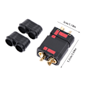 Miniatyrbillede 1 af 8: QS8-S Heavy Duty Battery Connector Anti-Spark Gold Connector La Black