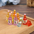 Pikkukuva 4 / 5: 10 kpl 1:12 Dollhouse Miniatyyri hedelmäviinipullo