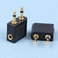Pikkukuva 2 / 8: 2kpl Kannettavat Aviation Headset Conversion Plug Plane Seat Headp