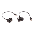 Miniatyrbild 6 av 8: Bilinstrumentbräda Flush Mount USB Panel Förlängningskabel Adapter Soc A