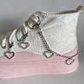 Miniatyrbild 2 av 8: Charm Tofs Hjärthänge Boot Shoe Chain Smycken för trendiga S A