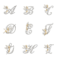 Miniatyrbilde 3 av 5: Crystal English Letter Brooch Alf Angel Lapel Pin Suit Shirt Co T