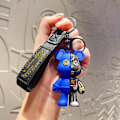 Pikkukuva 1 / 8: Robot Mechanical Bear Avaimenperä Nahkainen Avaimenperä miehille Naisille Blue