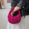 Miniatyrbild 3 av 8: Mode Mini Puffer Tote Bag Elegant telefonväska Key Pouch Simp A3