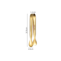 Miniatyrbilde 1 av 5: Kjøkken BBQ Tang Multiple Styles Cake Clip Rustfritt stål St Gold