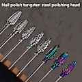 Pikkukuva 2 / 8: Volframiteräksinen Nail Art Drill Bit Geel pedikyyri poisto Rotary M C Radium color