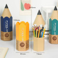 Miniatyrbillede 6 af 8: Penneholder i blyantform Creative Desktop med dæksel Støvtæt S Yellow