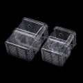 Miniatyrbilde 8 av 8: Double-Deck Clear Fish Breeding Isolation Box Aquarium Fish Tan S