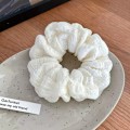 Miniatyrbillede 1 af 8: Fluffy plisseret tyktarmshårbånd Høj hestehaleelastik B A3