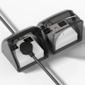 Miniatyrbillede 5 af 8: Stikkontakt Beskyttelsesdæksel Elektrisk stik Vandtæt dæksel Power Ra White