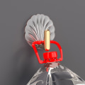 Pikkukuva 4 / 8: Läpinäkyvät pyyhekoukut Shell Style seinäkoukku keittiön kylpyyn 4PCS
