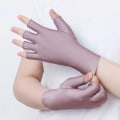 Miniatyrbillede 8 af 8: 1 Par Anti UV Handsker UV Shield Handske Fingerløs Manicure Nail White