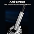 Miniatyrbild 5 av 7: USB laddningskabel till Micro USB Type-C 3A 3-i-1 Silver