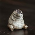 Miniatyrbild 4 av 7: Tea Pet Fint hantverk Utsökt vacker delikat krokodil