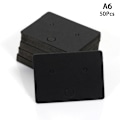 Miniatyrbilde 1 av 8: 50 stk runde papp øredobber displaykort blankt kraftpapir J A6