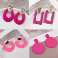 Pikkukuva 8 / 8: Barbie Pink Korvakorut Rose Red Geometric Monipuoliset korvakorut Holi 4
