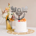 Miniatyrbillede 4 af 5: 1 Stk Baptist Cake Topper Pigeons IHS Eucharist Golden Silver Cak Gold