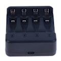 Miniatyrbillede 6 af 8: 4-slot Smart Ni-Zn batteriopladerindikator Ladekabel Sma Black