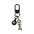 Pikkukuva 8 / 8: Luova sarjakuva Little Fish avaimenperä Kawaii Fish Bone avaimenperä A3